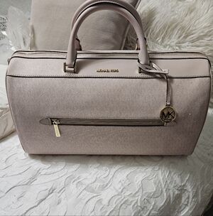 Michael Kors Light Pink  Large Travel Bag with Gold Accents